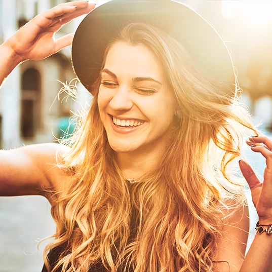 Teen-steel-city Beautiful young woman with perfect teeth steel city orthodontics